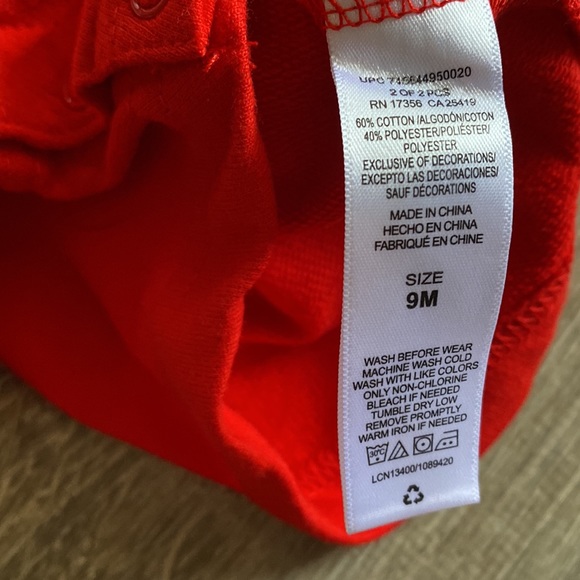 Little Me, 2 piece overall and tee set size 9 mos. NWT! - Picture 6 of 16